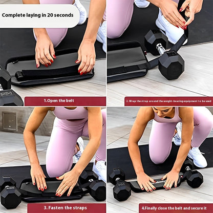 Outdoor Sports Hip Thrust Belt Easy With Dumbbell Non-Slip Padding